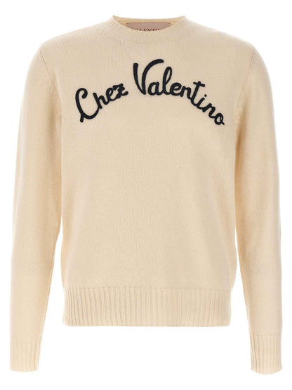 Beige Virgin Wool Cardigan