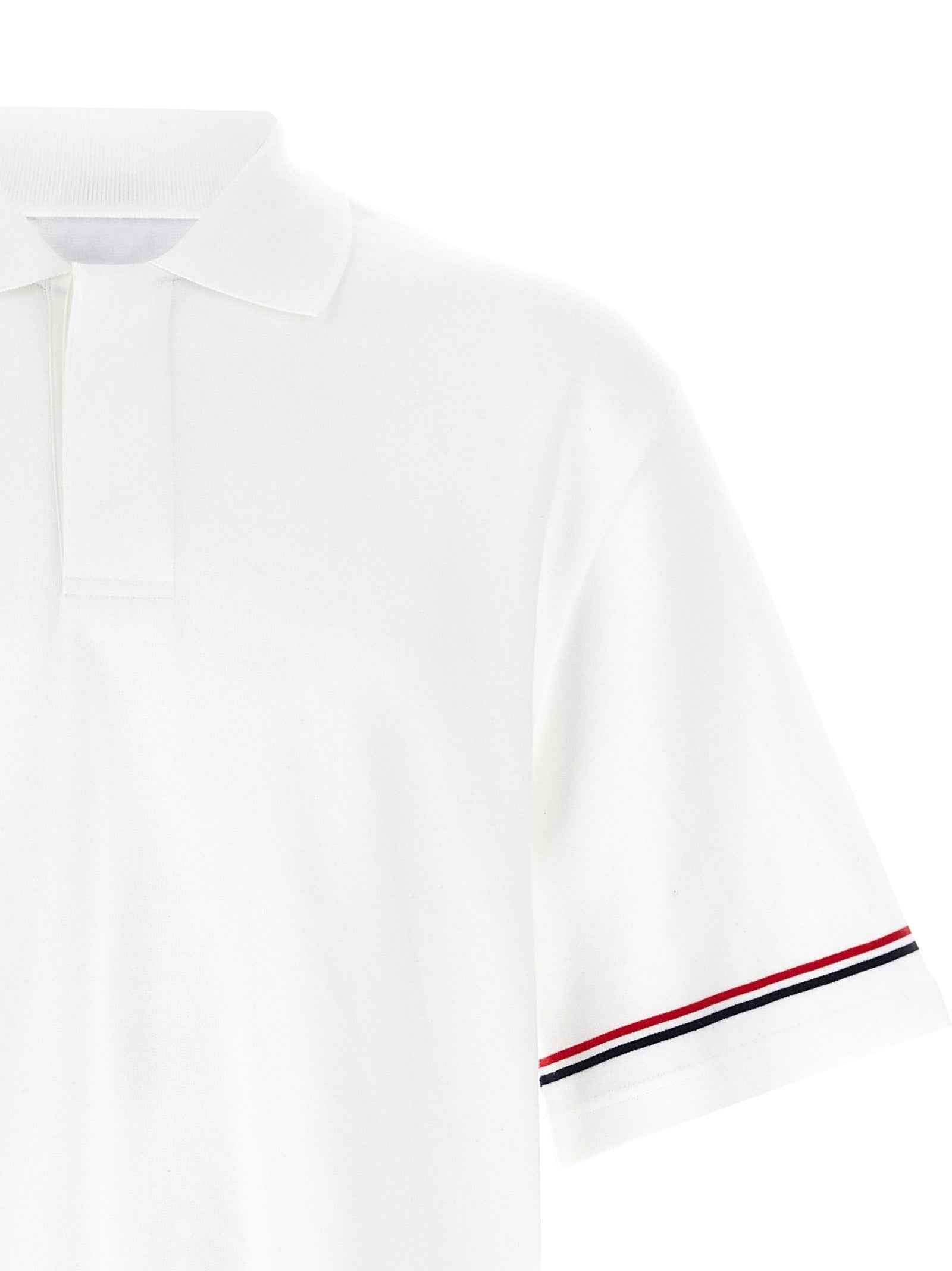 White Cotton Polo Shirt