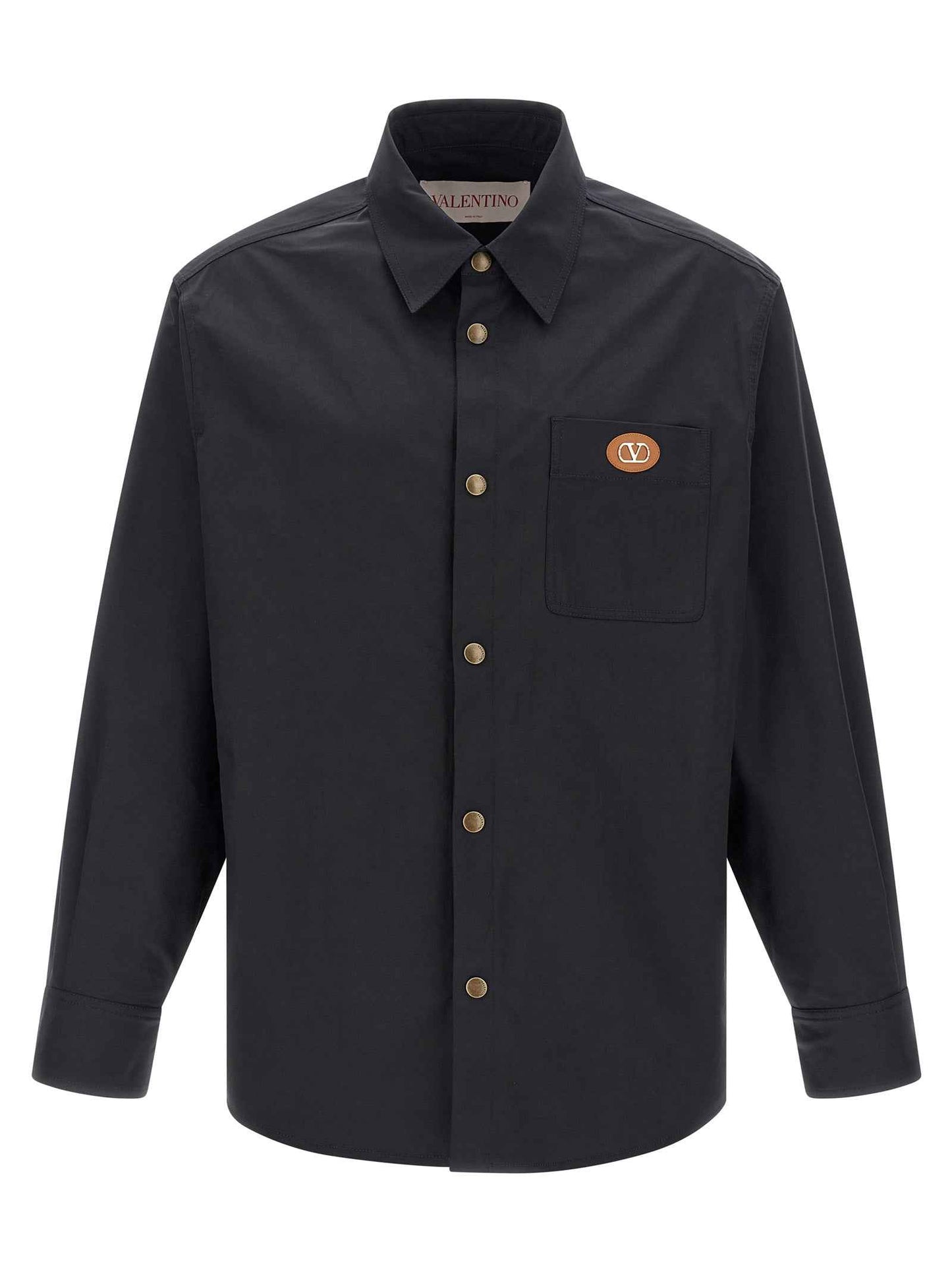 Blue Polyester Full-Length Jacket