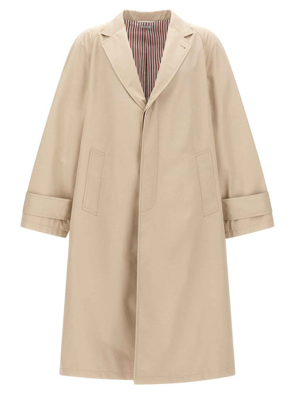 Beige Polyester Coat