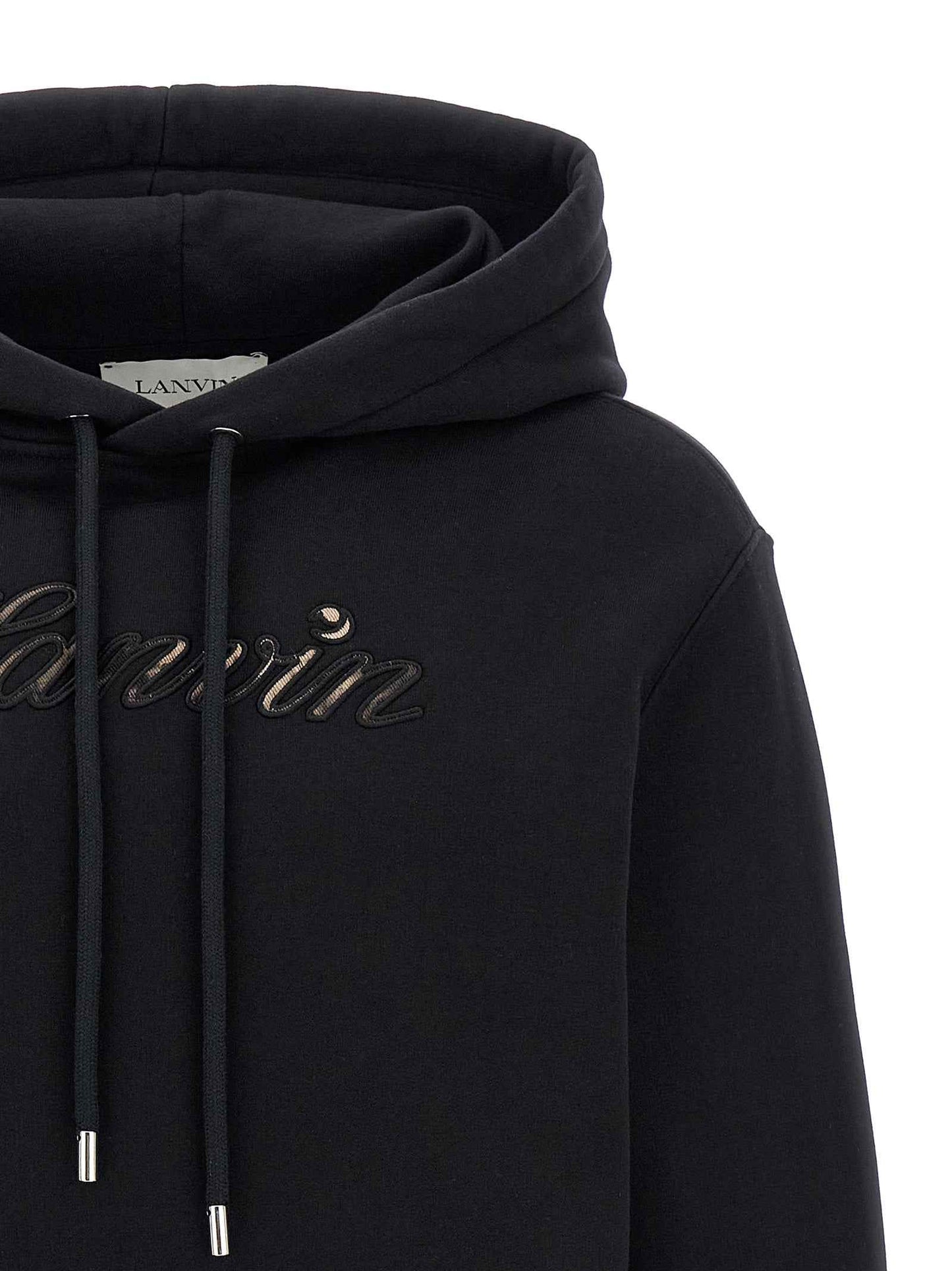 Black Cotton Sweatshirt