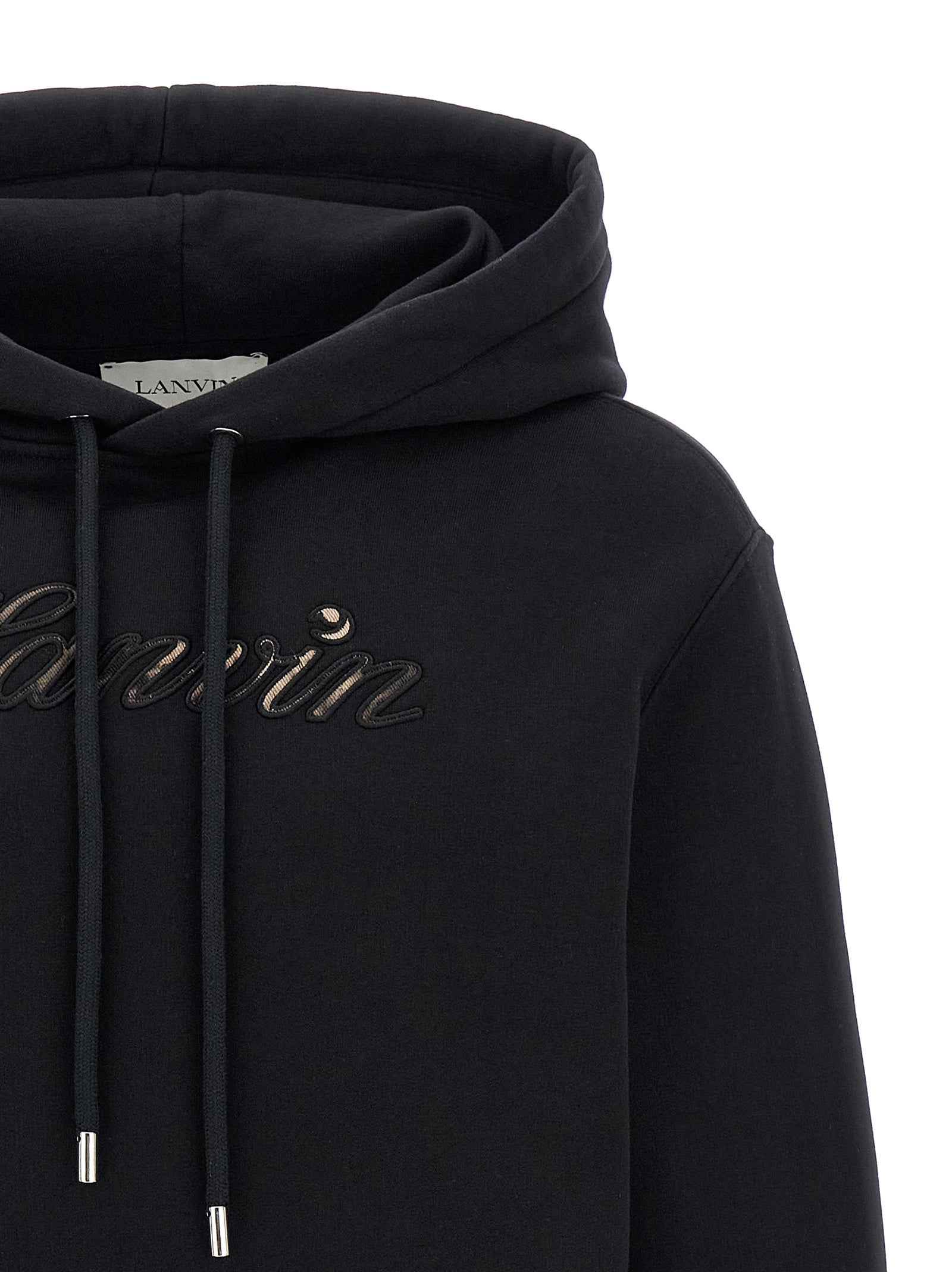 Black Cotton Sweatshirt