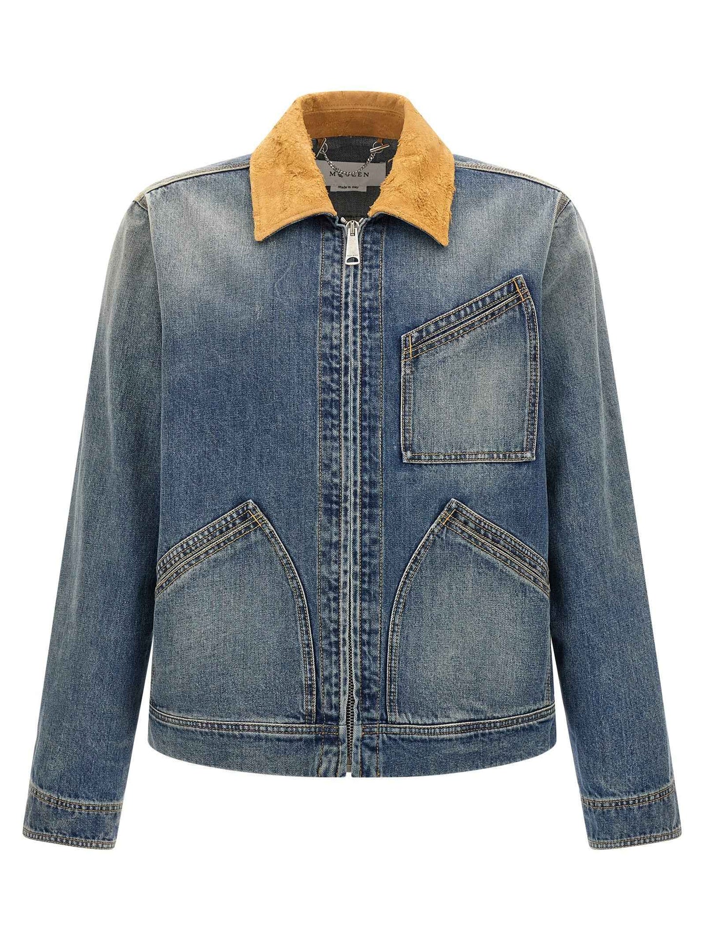Blue Cotton Denim Jacket