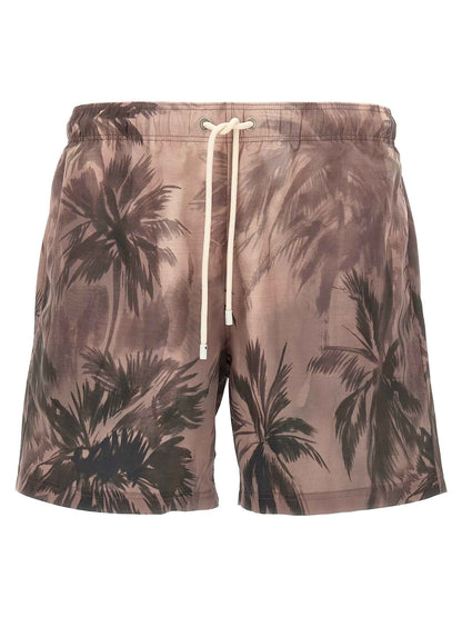 Multicolor Polyester Swim Shorts
