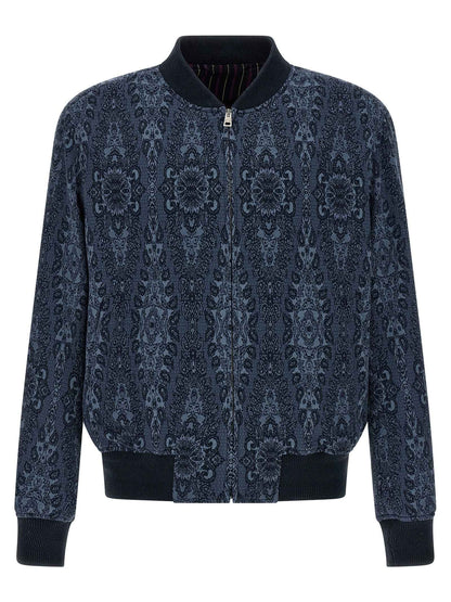 Blue Cotton Bomber