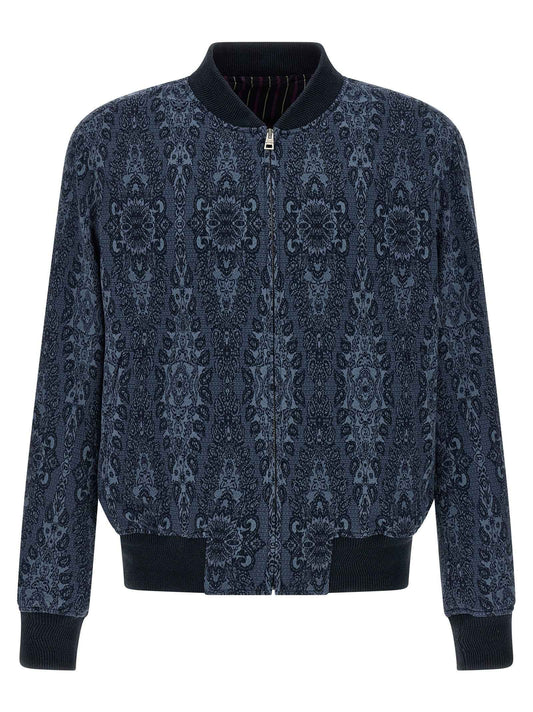 Blue Cotton Bomber