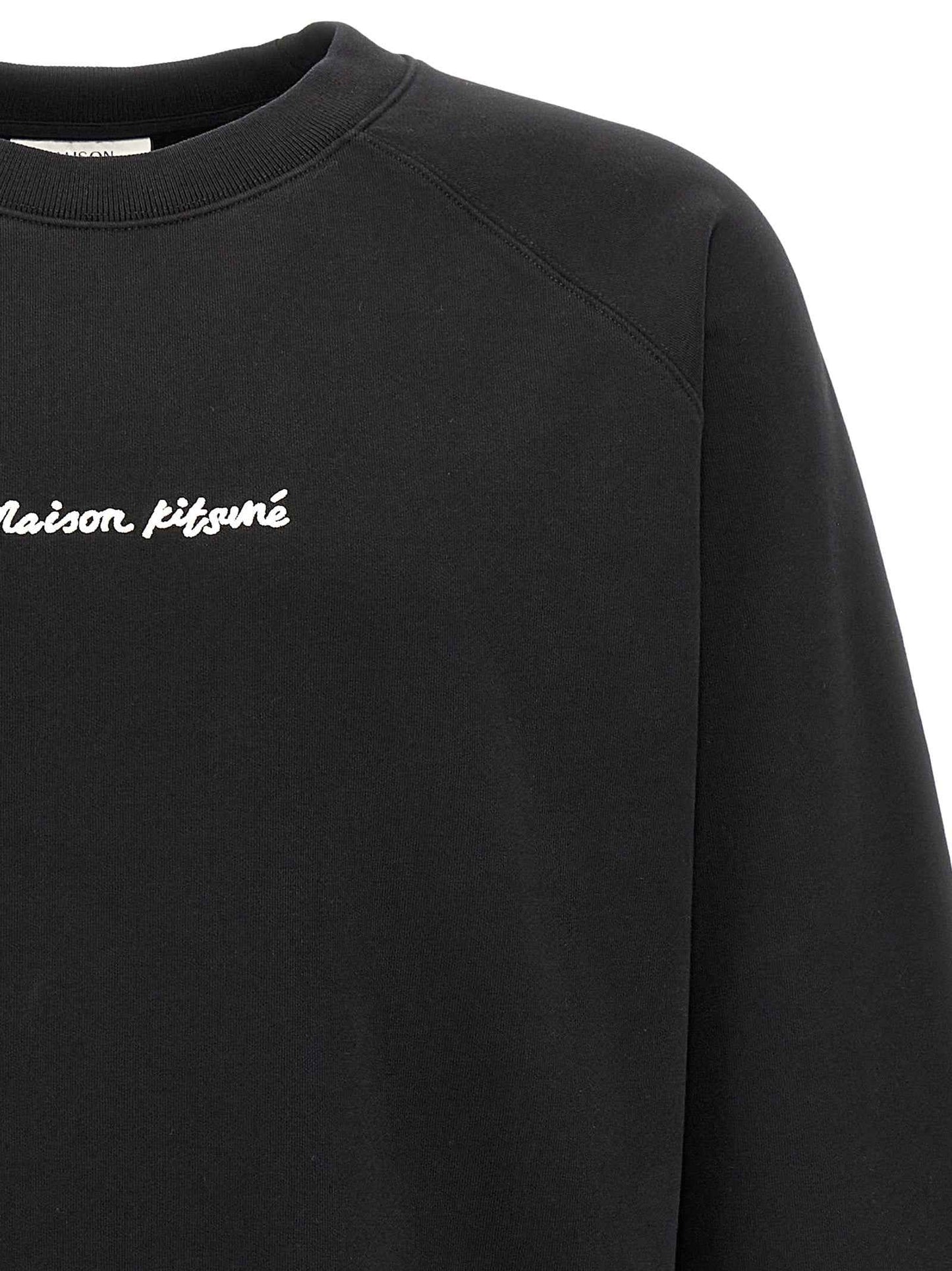Black Cotton Sweatshirt