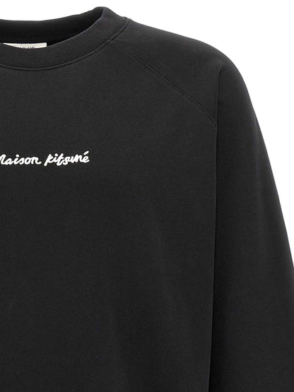 Black Cotton Sweatshirt