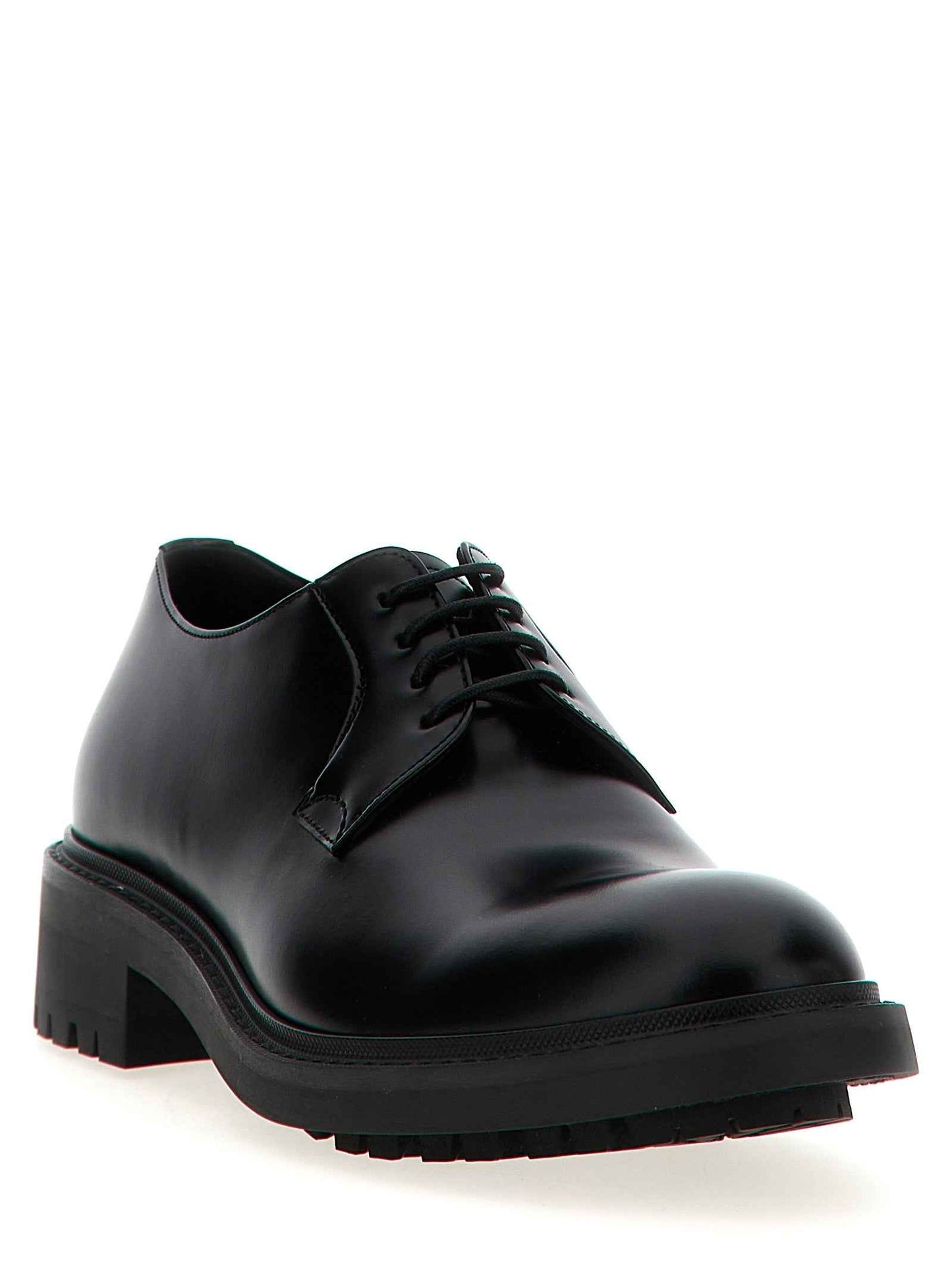 Black Lamb Leather Oxfords And Derbies