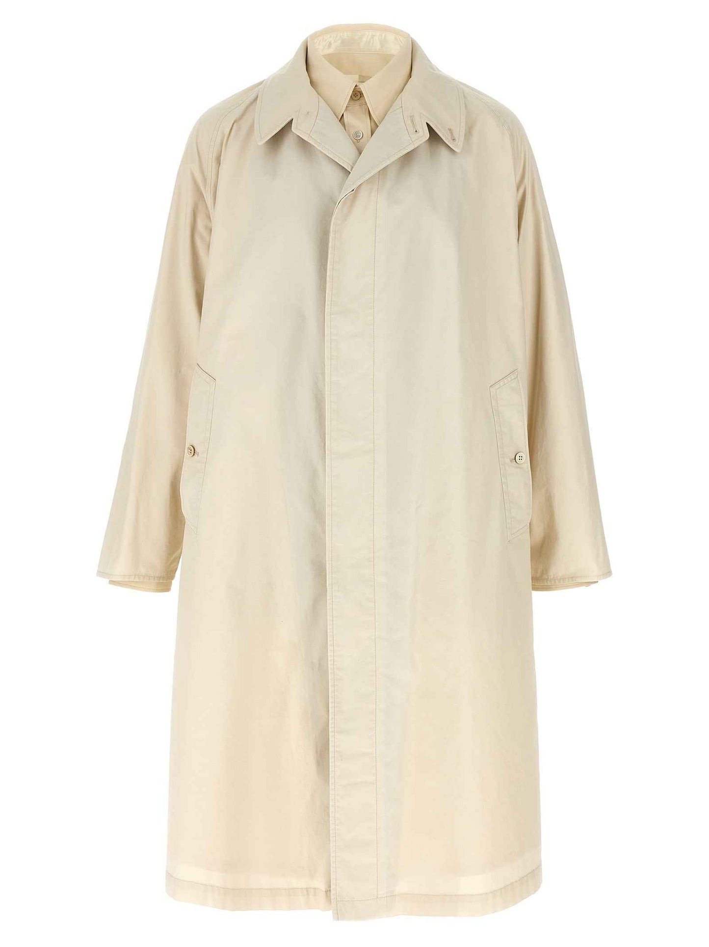 Beige Cotton Coat