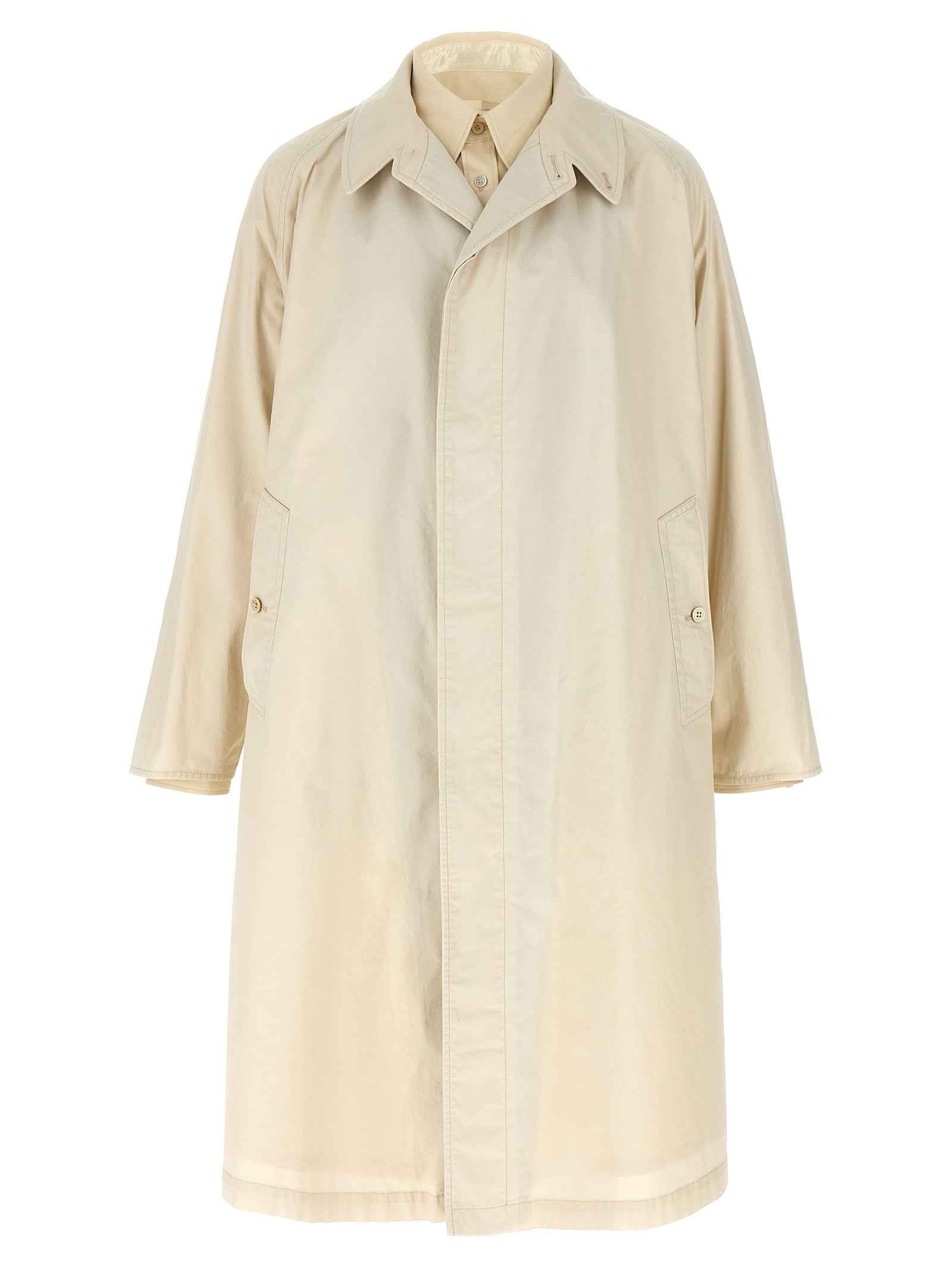 Beige Cotton Coat