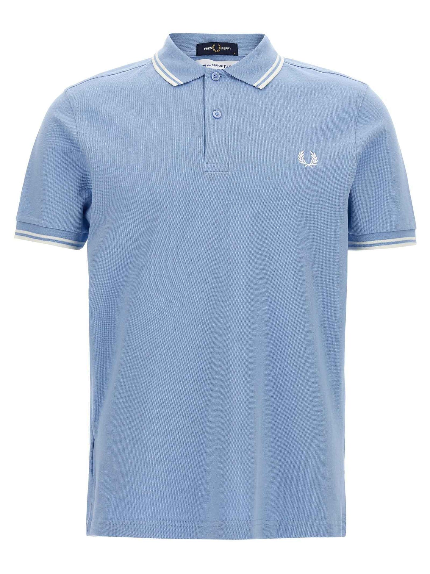 Blue Cotton Polo Shirt
