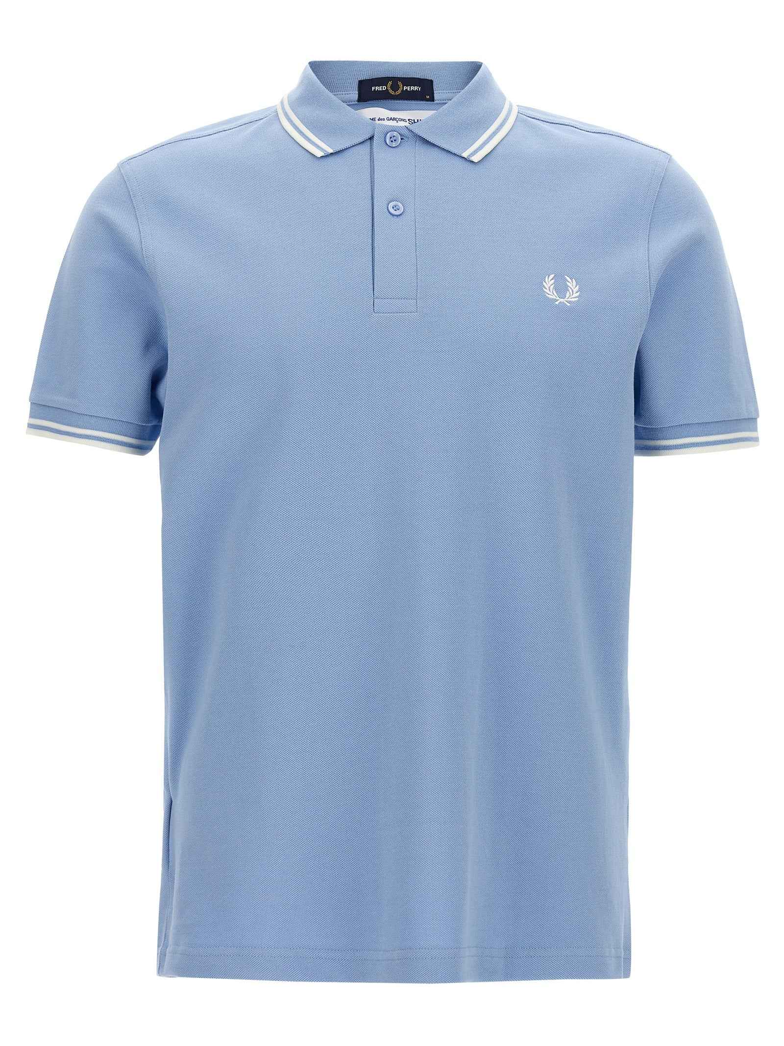 Blue Cotton Polo Shirt