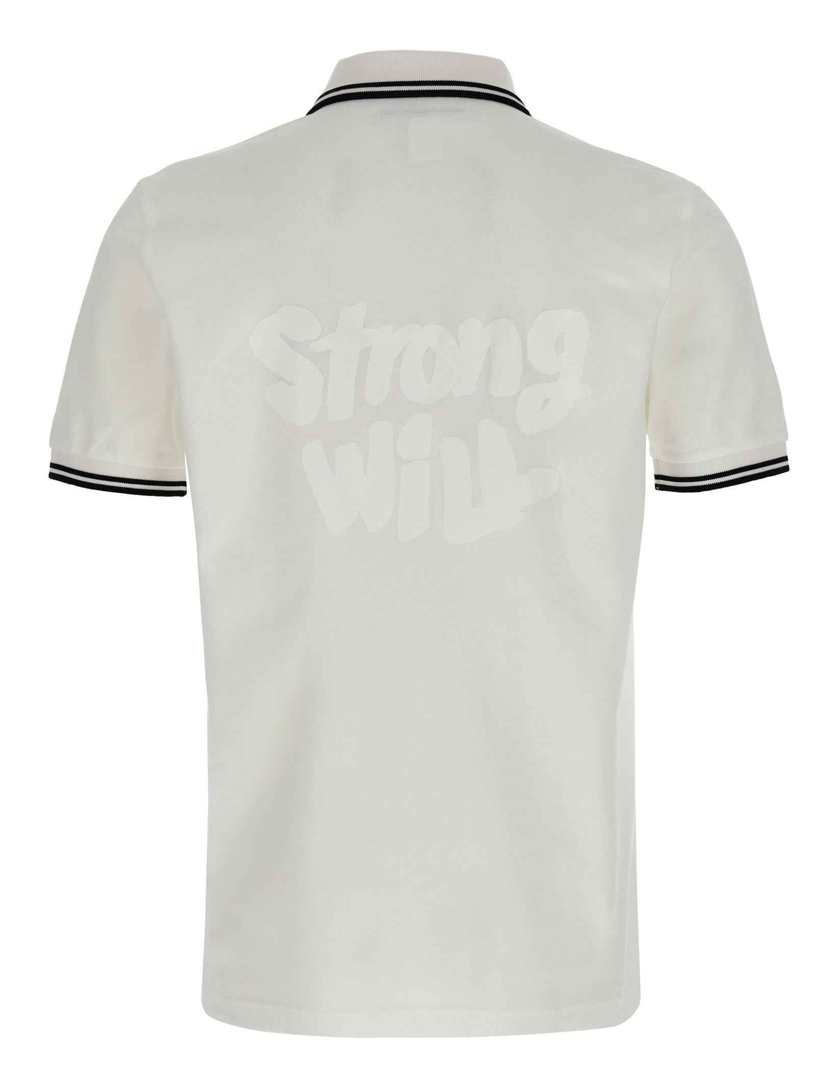 White Cotton Polo Shirt