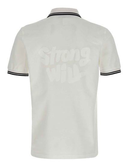 White Cotton Polo Shirt