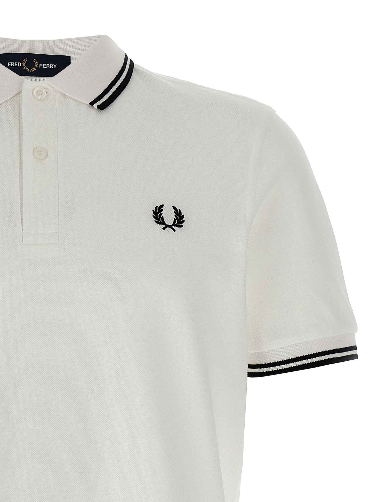 White Cotton Polo Shirt