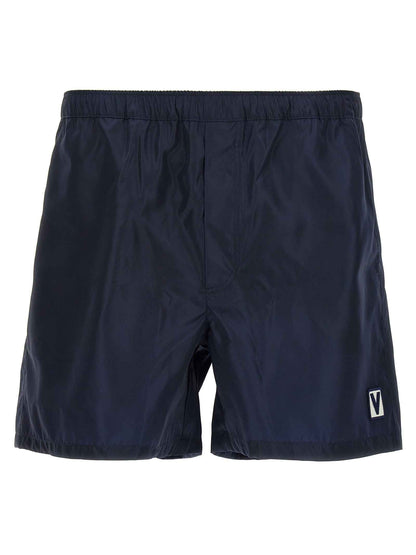 Blue Polyamide Swim Shorts