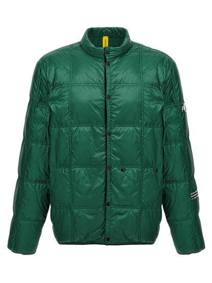 Bicolor Polyamide Full-Length Jacket