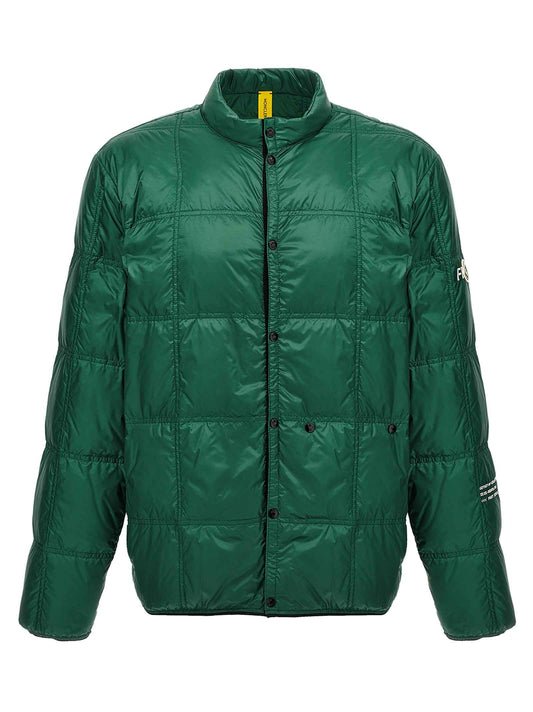 Bicolor Polyamide Full-Length Jacket