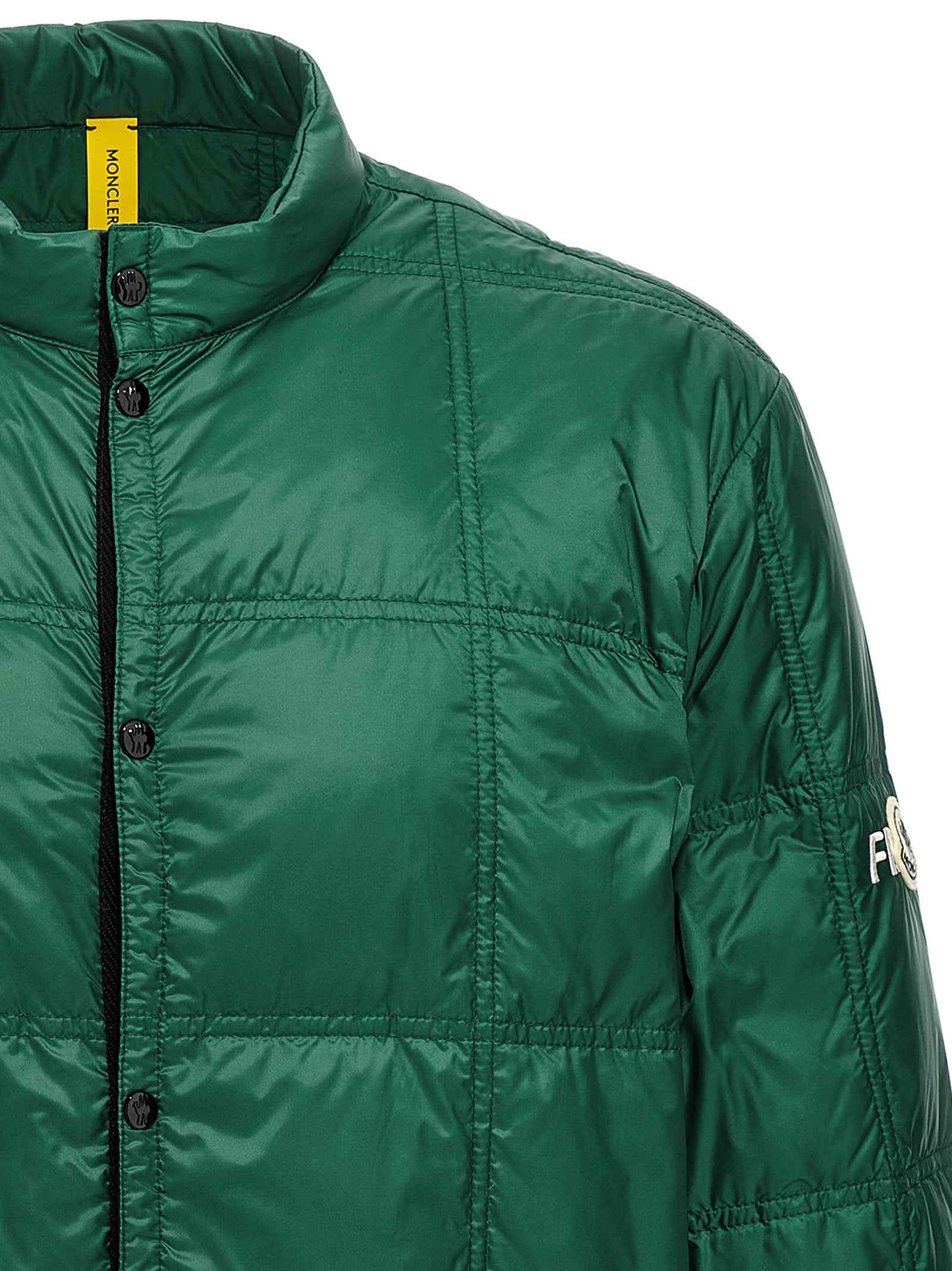 Bicolor Polyamide Full-Length Jacket