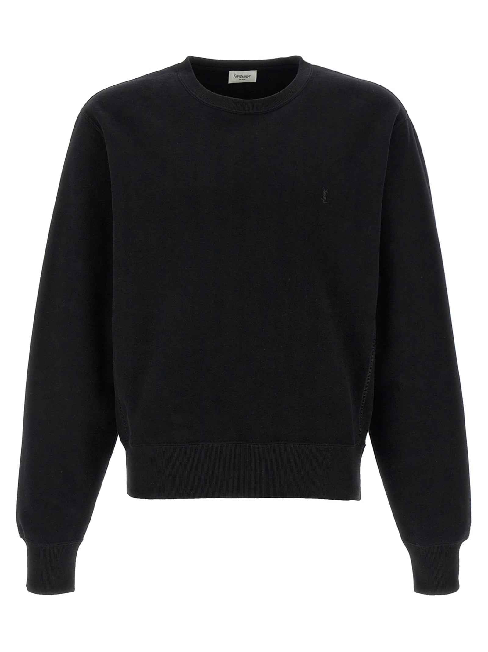 Black Cotton Sweatshirt