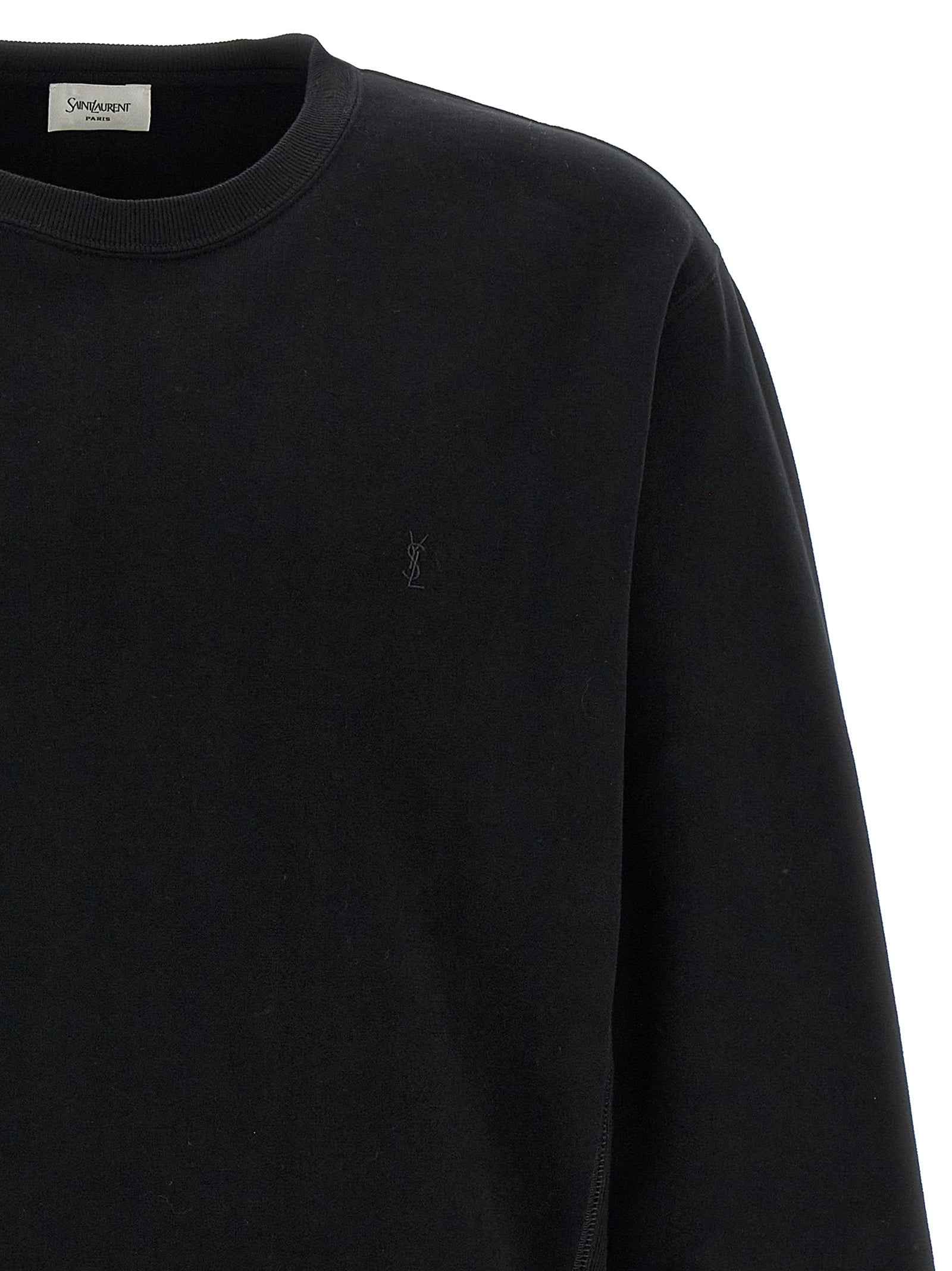Black Cotton Sweatshirt