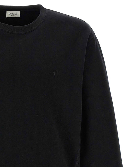 Black Cotton Sweatshirt