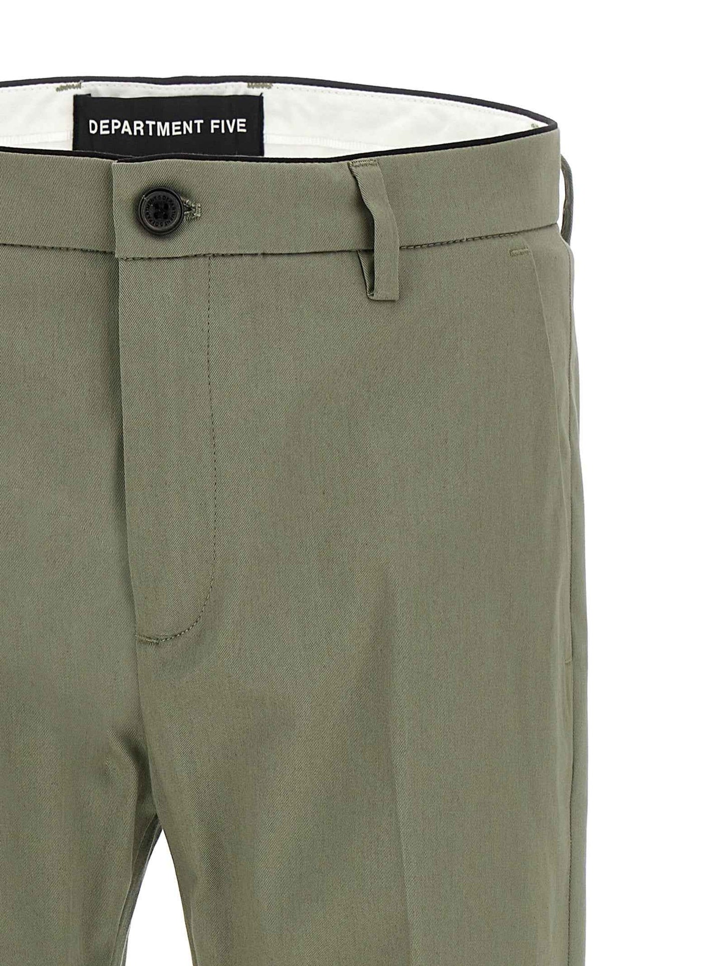 Bicolor Cotton Cropped Pants