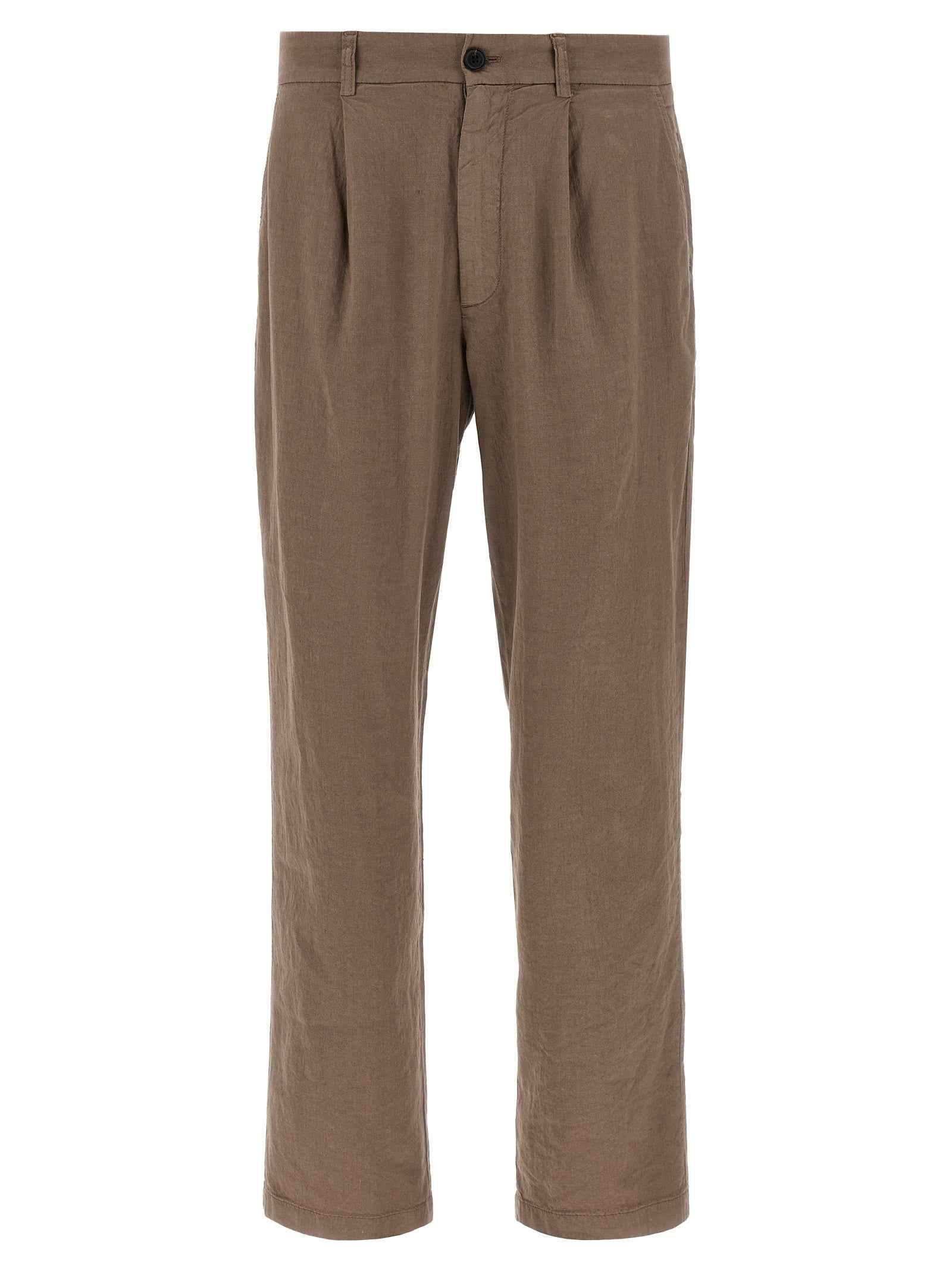 Brown Linen Pants