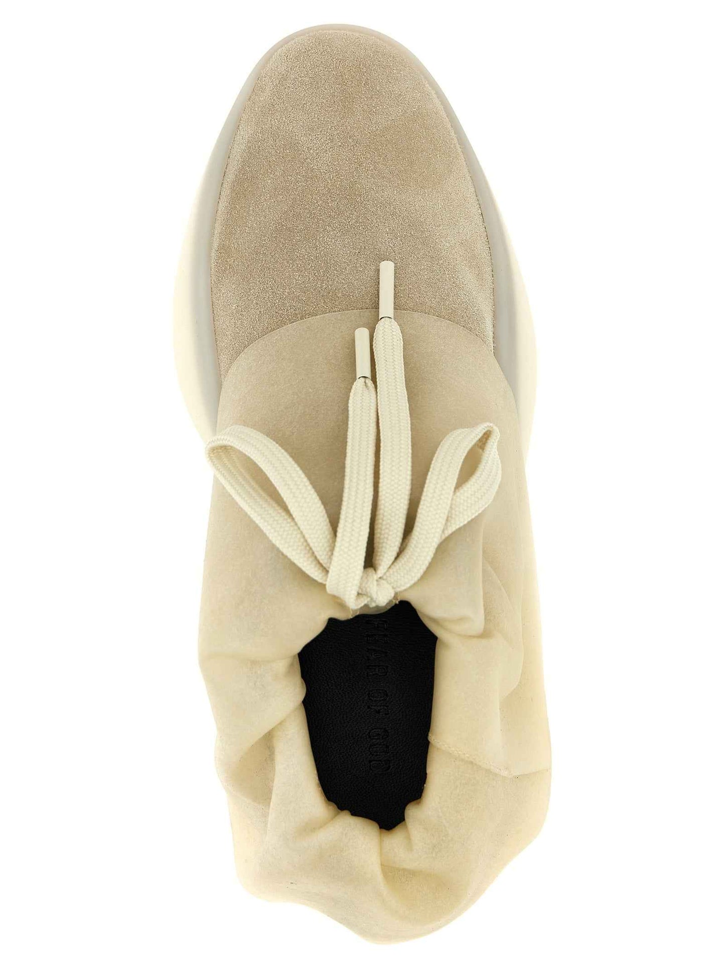 Beige Leather Sneakers