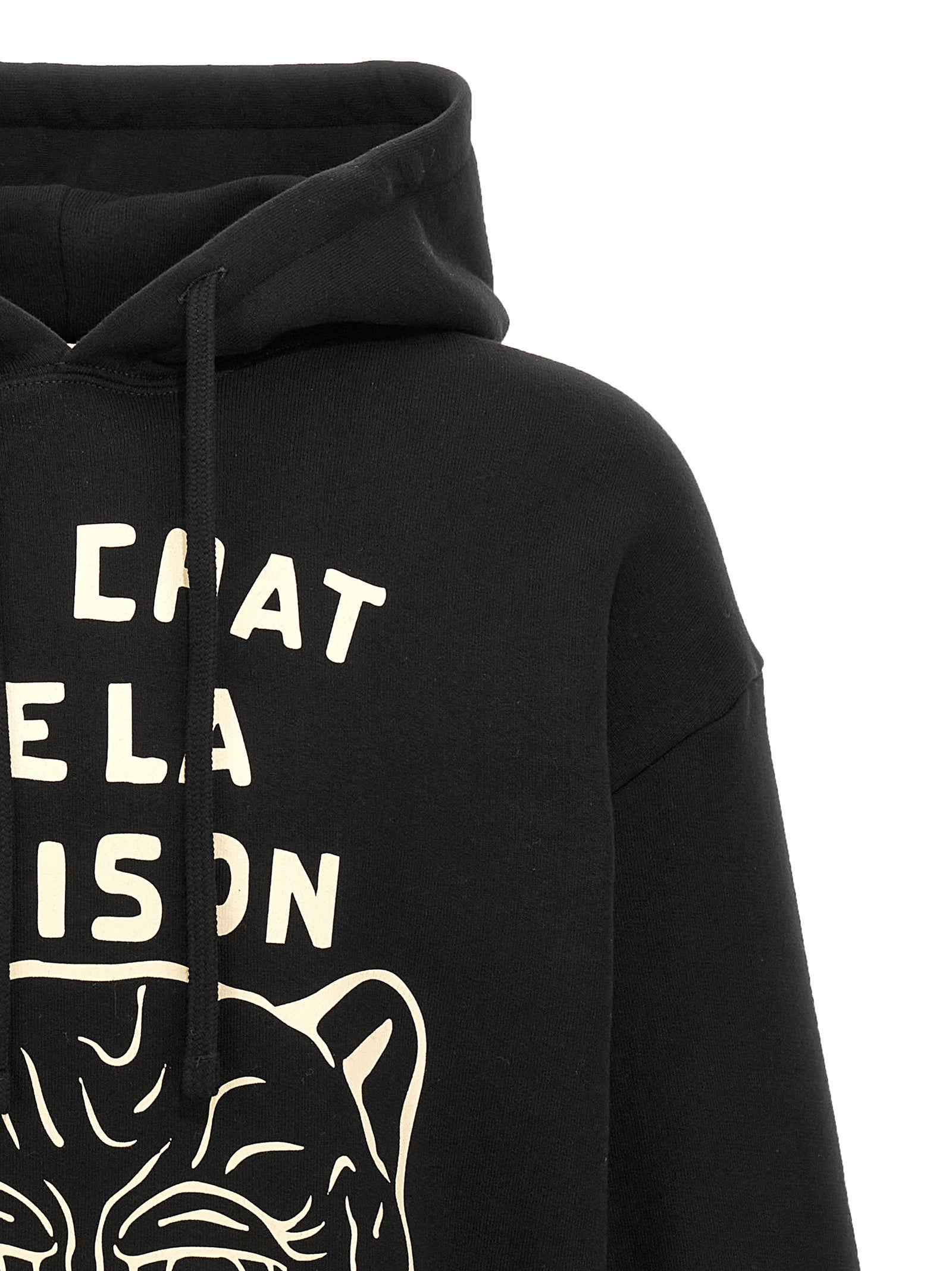 Black Cotton Sweatshirt