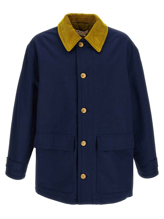 Blue Cotton Parka