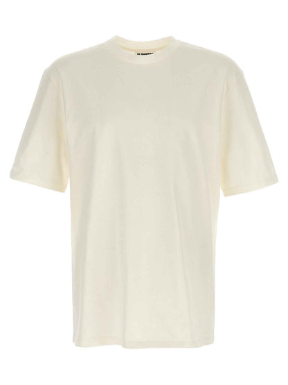 White Cotton Long Sleeve T-Shirt