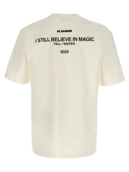 White Cotton Long Sleeve T-Shirt