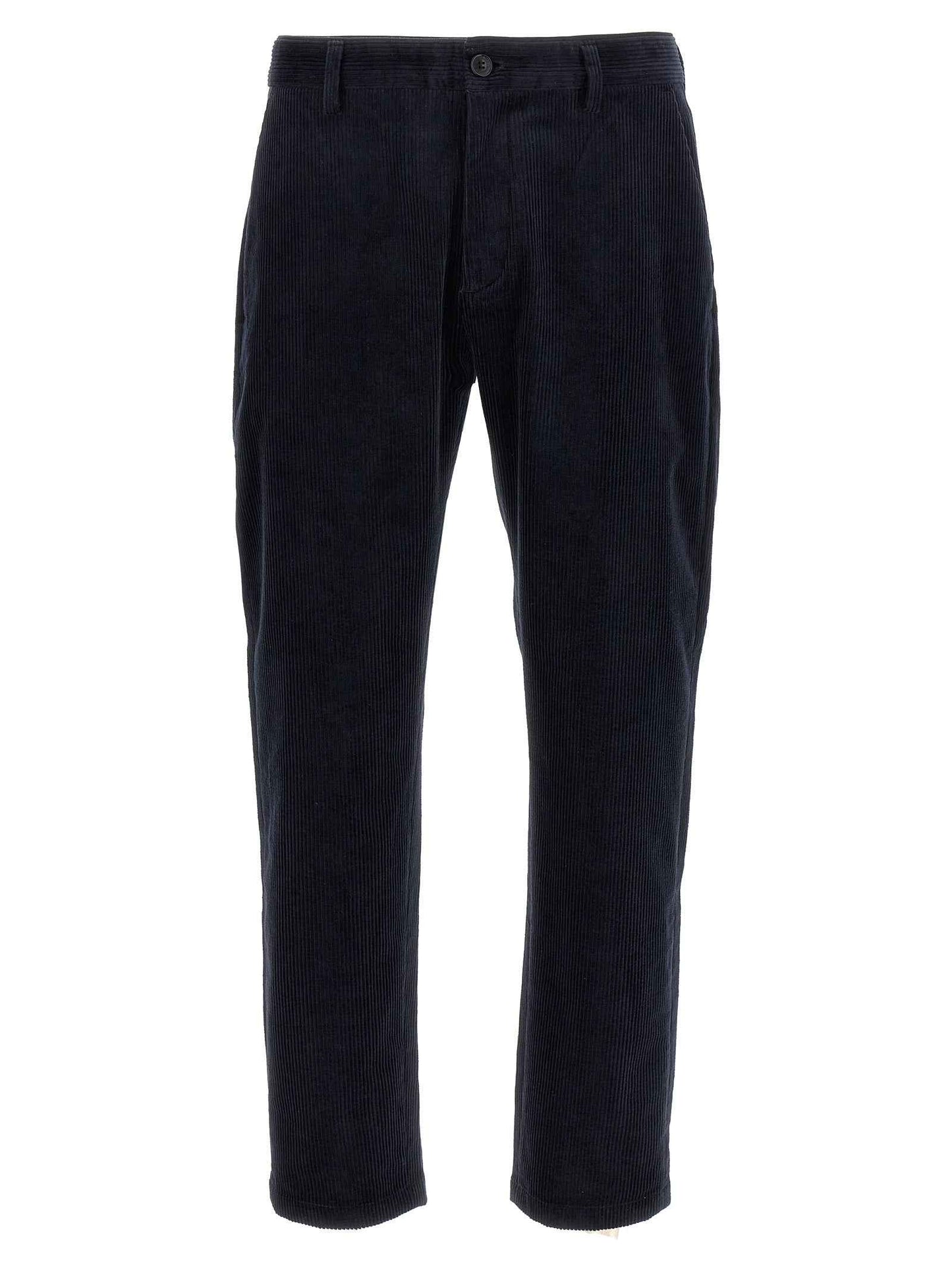 Blue Cotton Chino Pants