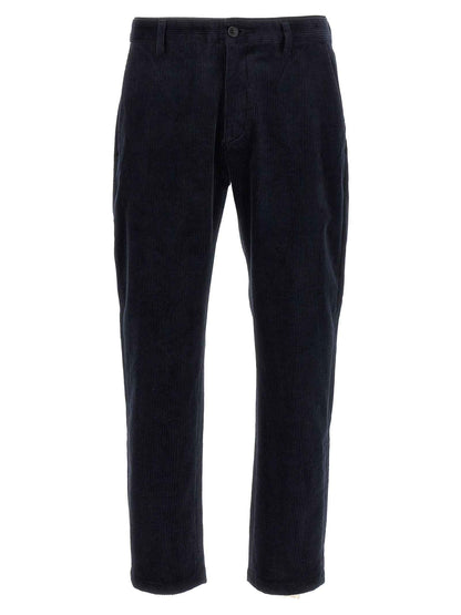 Blue Cotton Chino Pants