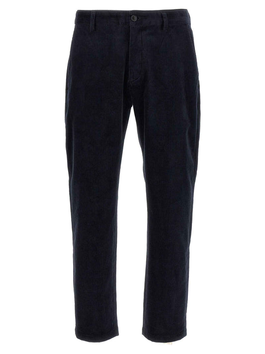 Blue Cotton Chino Pants