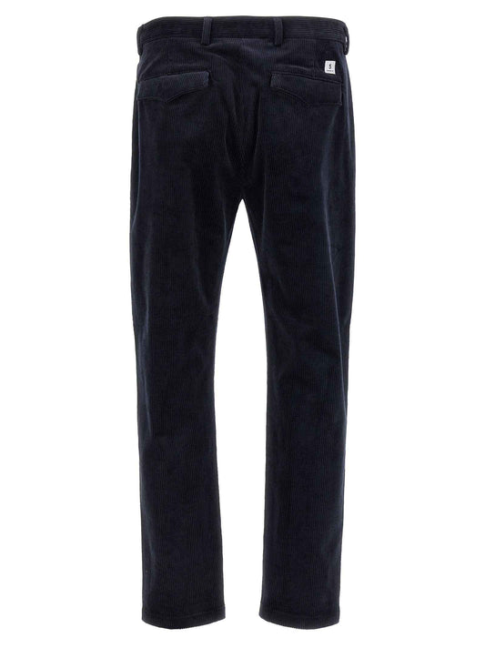 Blue Cotton Chino Pants