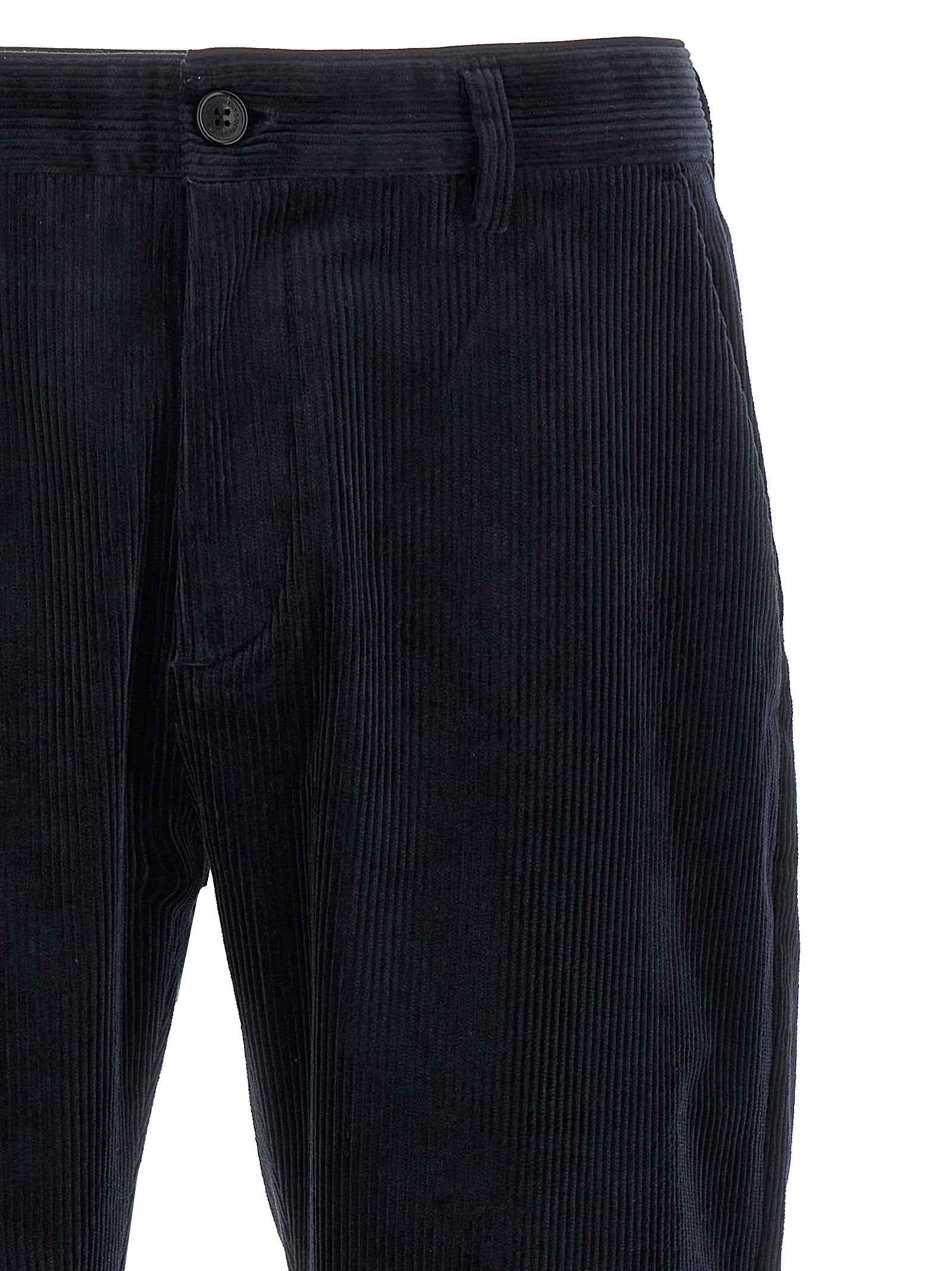 Blue Cotton Chino Pants