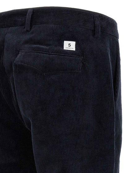 Blue Cotton Chino Pants