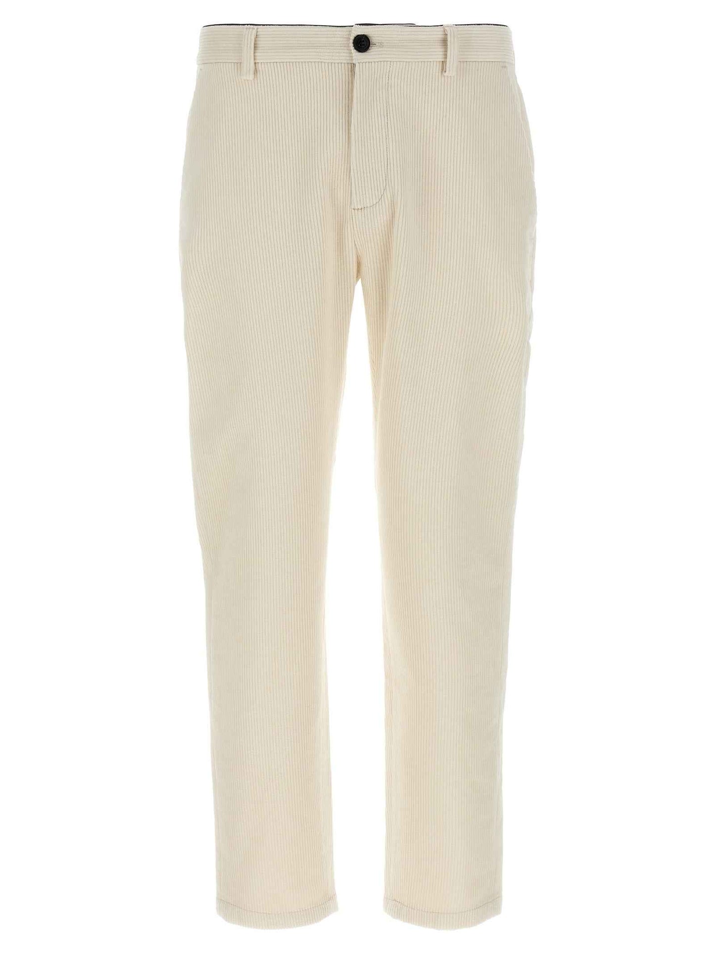 White Cotton Chino Pants