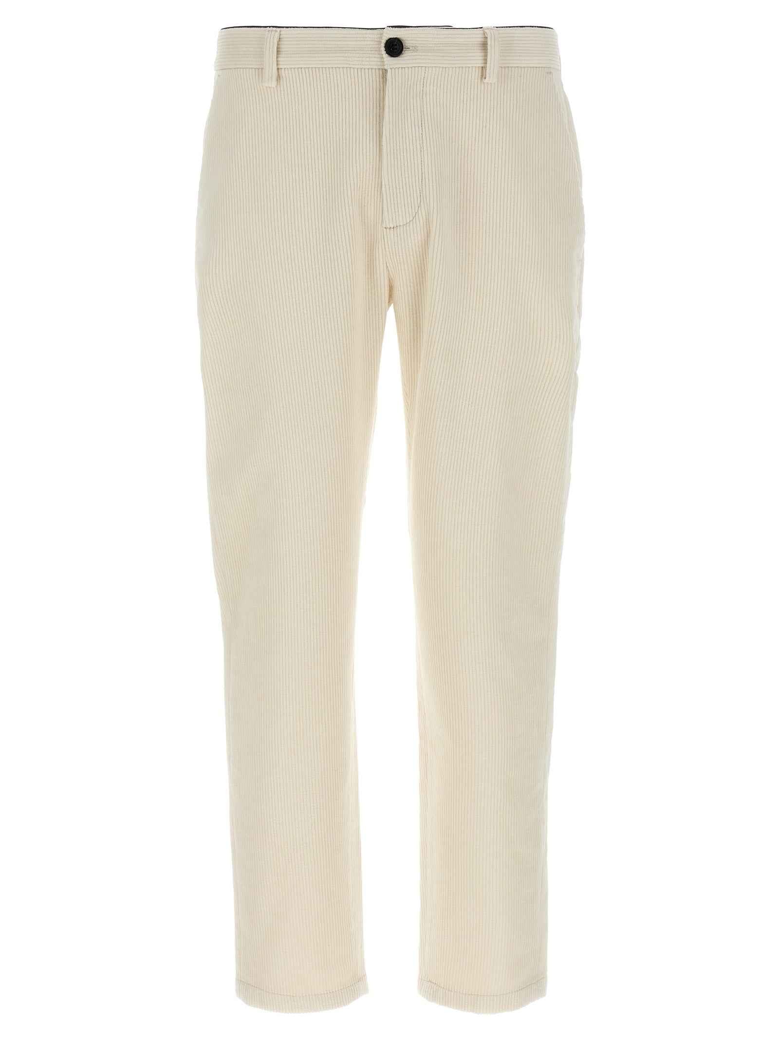 White Cotton Chino Pants