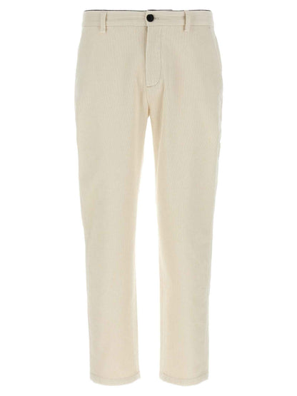 White Cotton Chino Pants