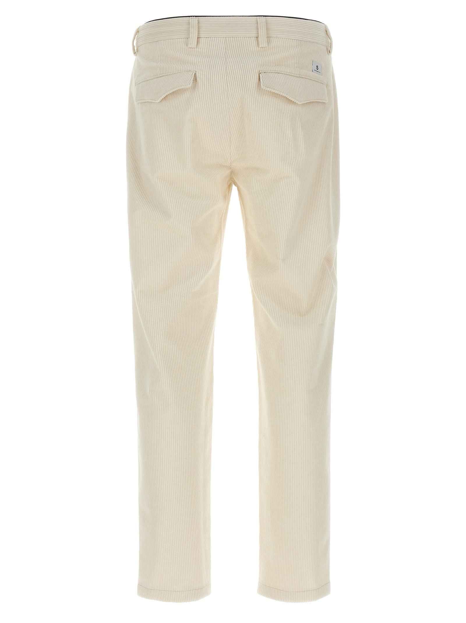 White Cotton Chino Pants