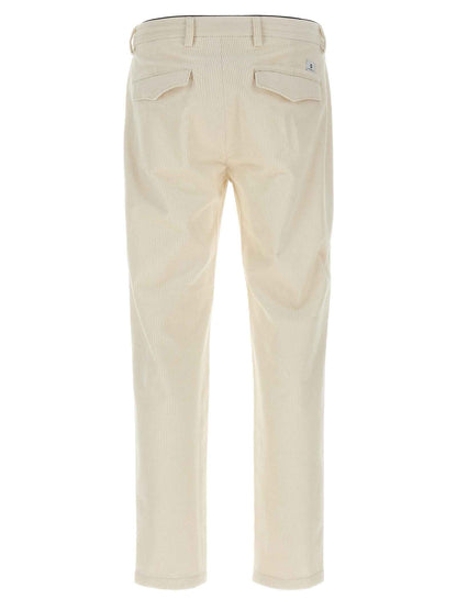 White Cotton Chino Pants
