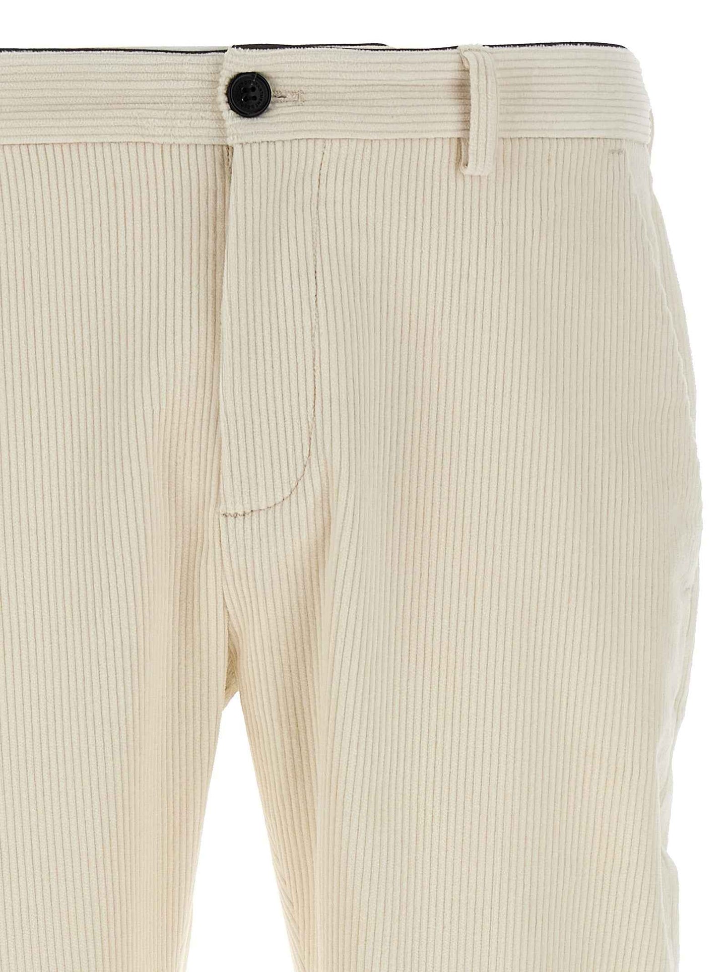 White Cotton Chino Pants