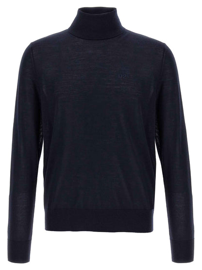 Blue Virgin Wool Cardigan