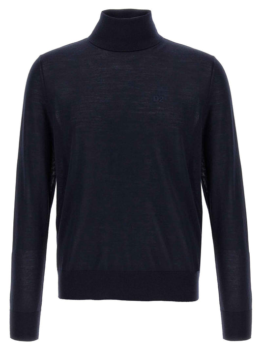 Blue Virgin Wool Cardigan