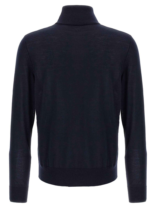 Blue Virgin Wool Cardigan