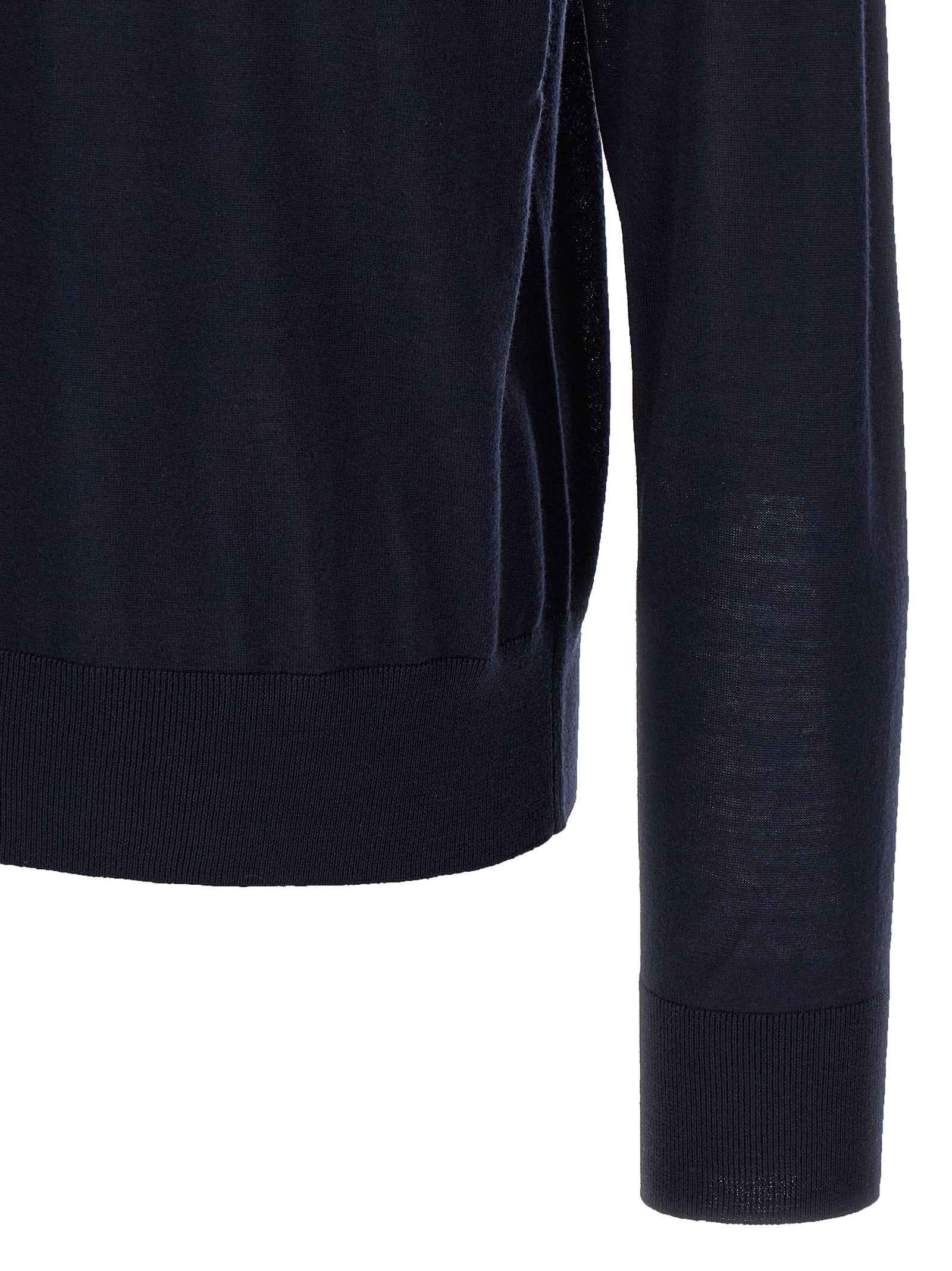 Blue Virgin Wool Cardigan